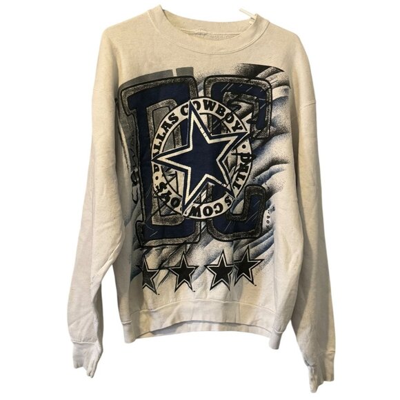 DALLAS COWBOYS Vintage 90's? Crewneck Sweatshirt Measured Athletic‎ Football - Picture 1 of 13